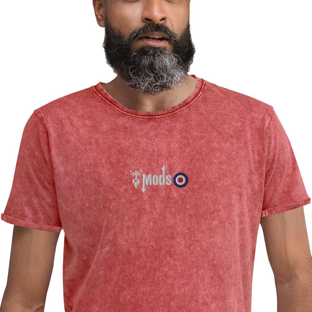 Mods Scooter Logo Denim T-Shirt