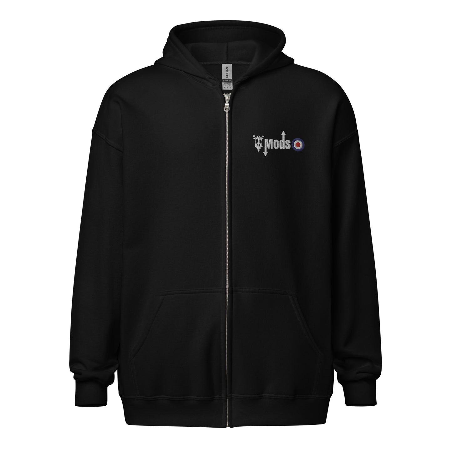 Mods Scooter logo Unisex heavy blend zip hoodie