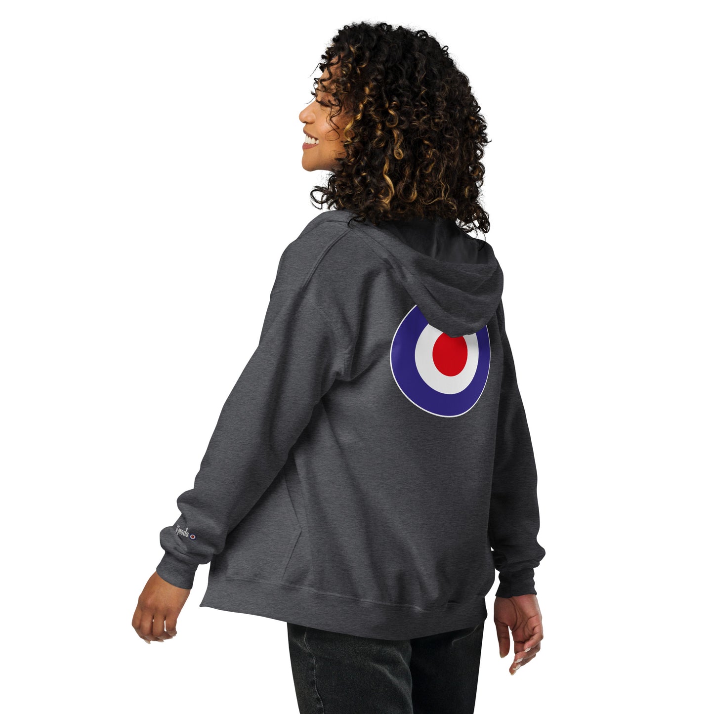 Mods Roundel Unisex heavy blend zip hoodie