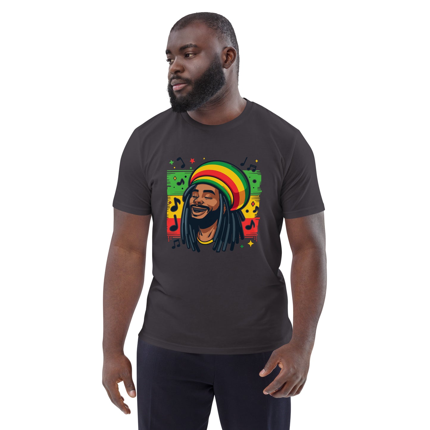 Rasta Man Unisex organic cotton t-shirt