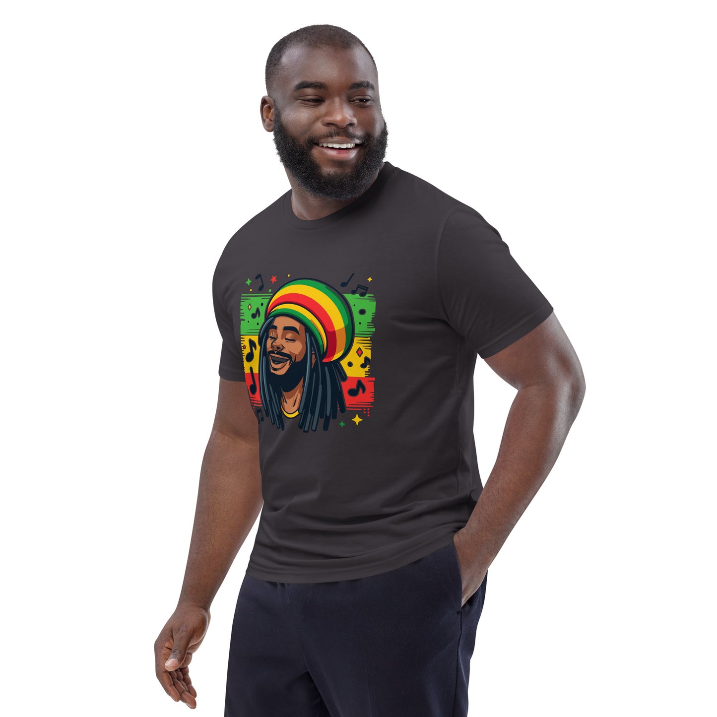 Rasta Man Unisex organic cotton t-shirt