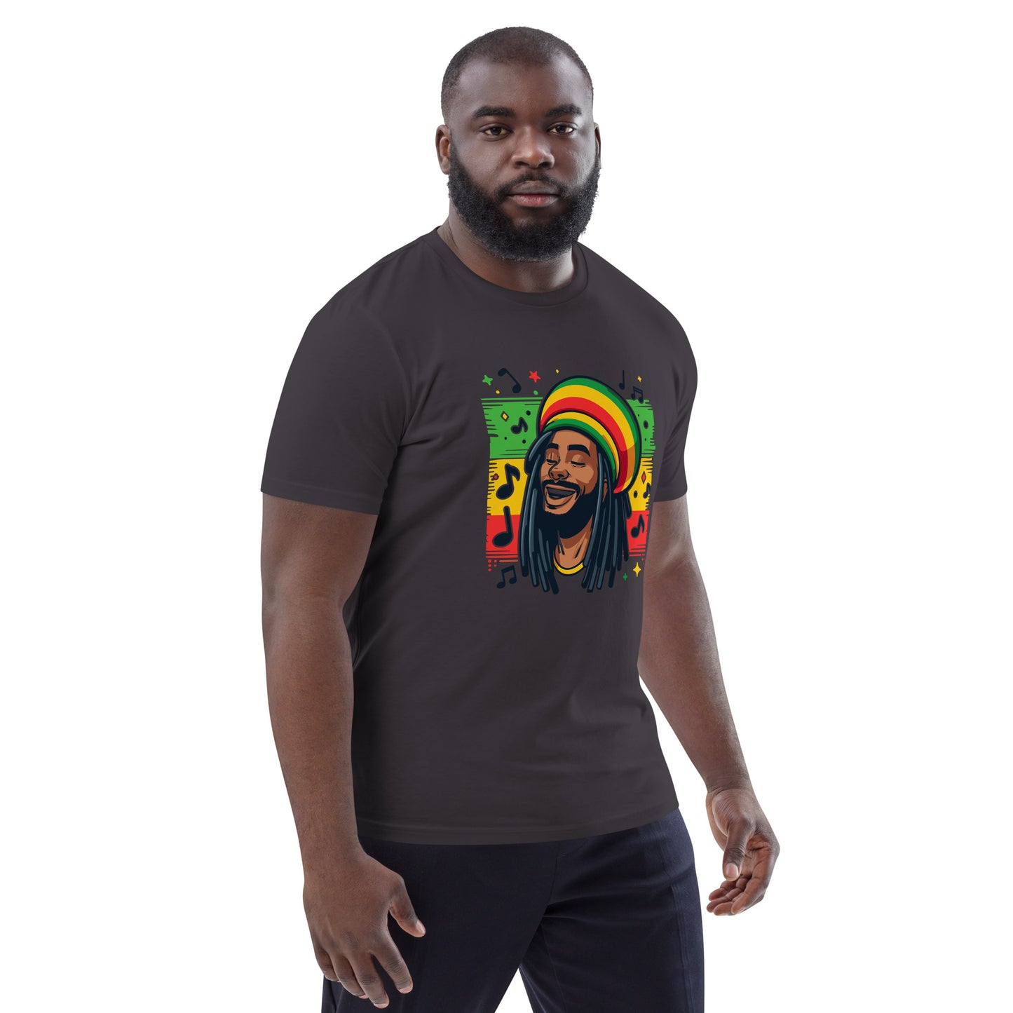 Rasta Man Unisex organic cotton t-shirt