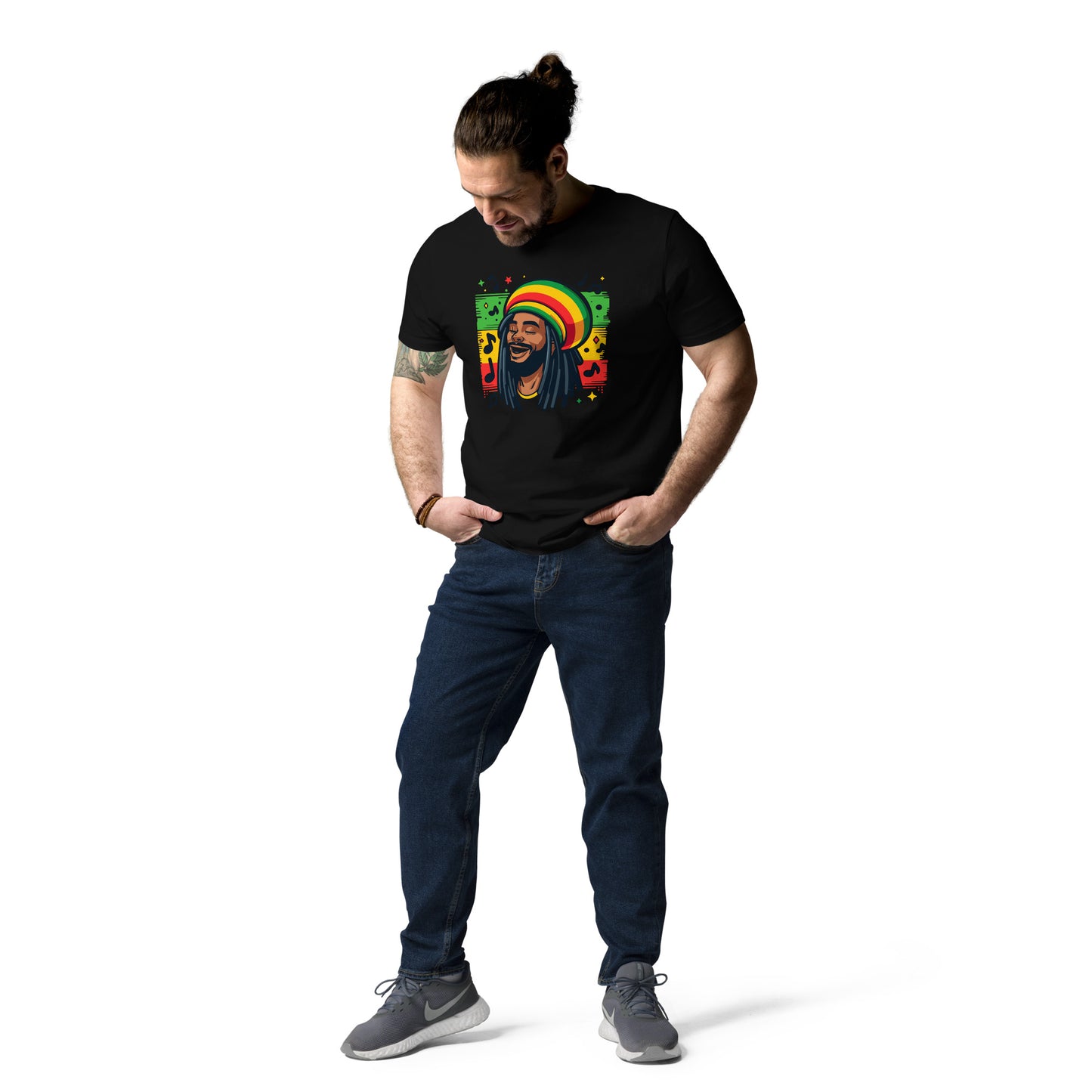 Rasta Man Unisex organic cotton t-shirt