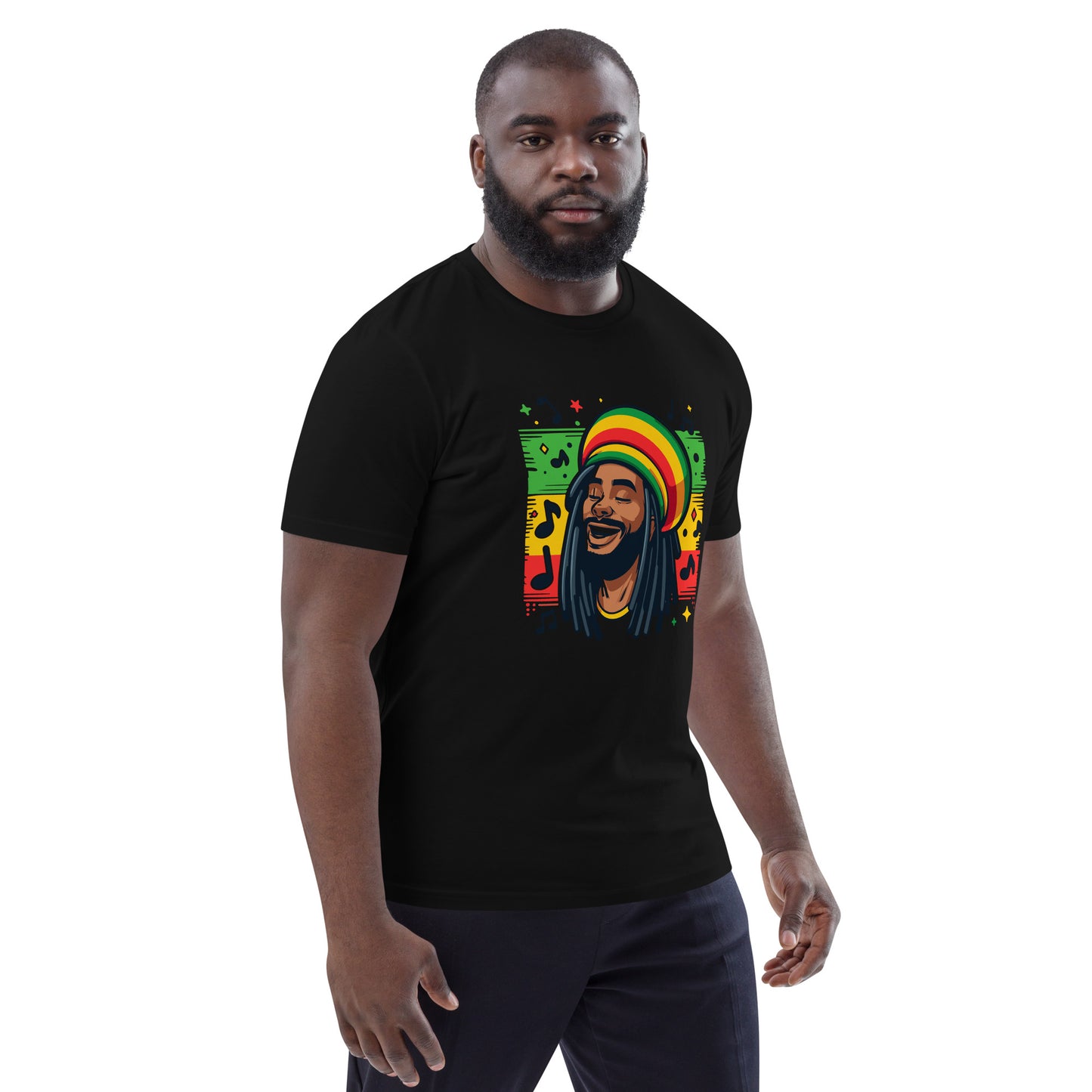 Rasta Man Unisex organic cotton t-shirt