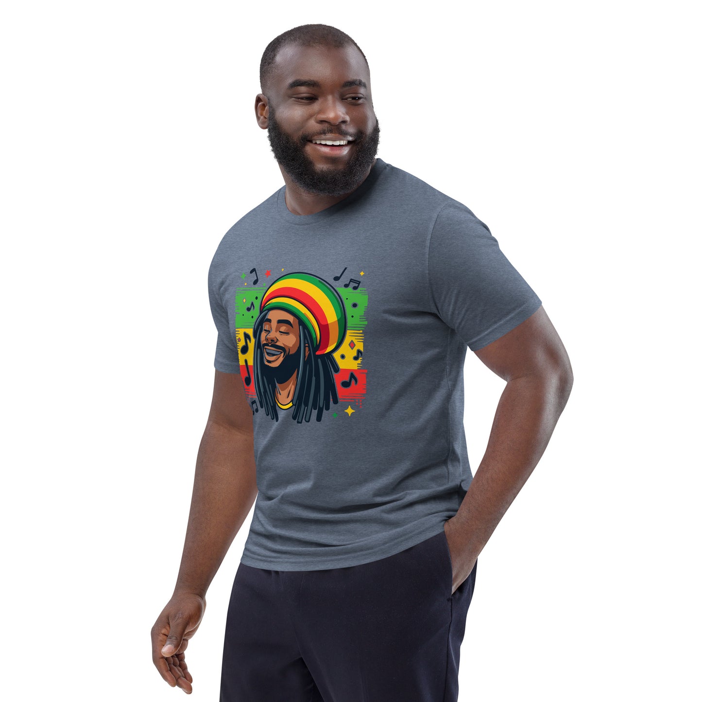 Rasta Man Unisex organic cotton t-shirt