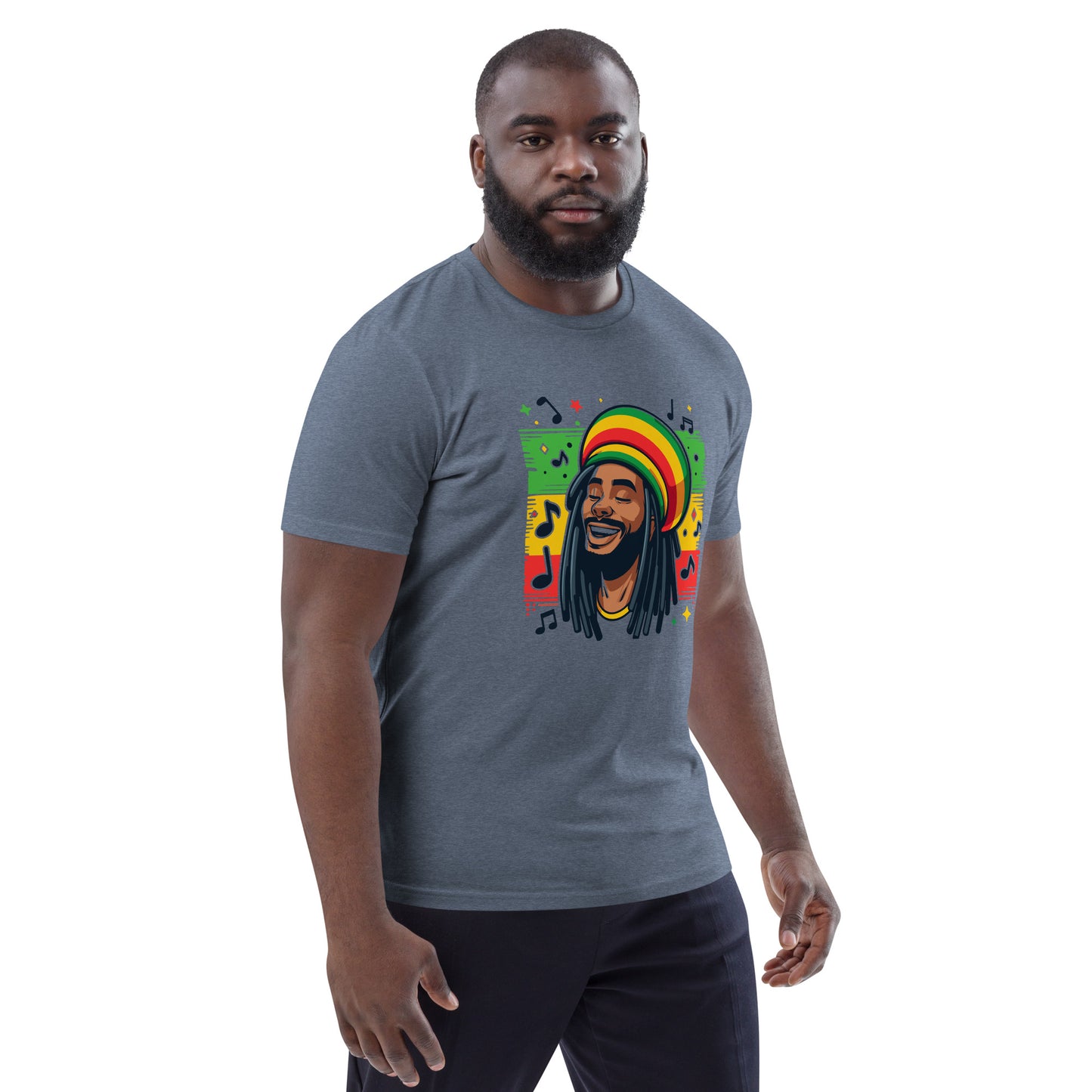 Rasta Man Unisex organic cotton t-shirt