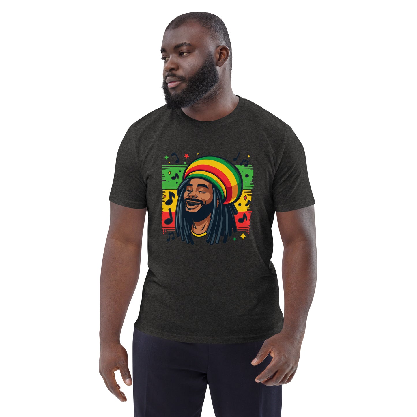 Rasta Man Unisex organic cotton t-shirt