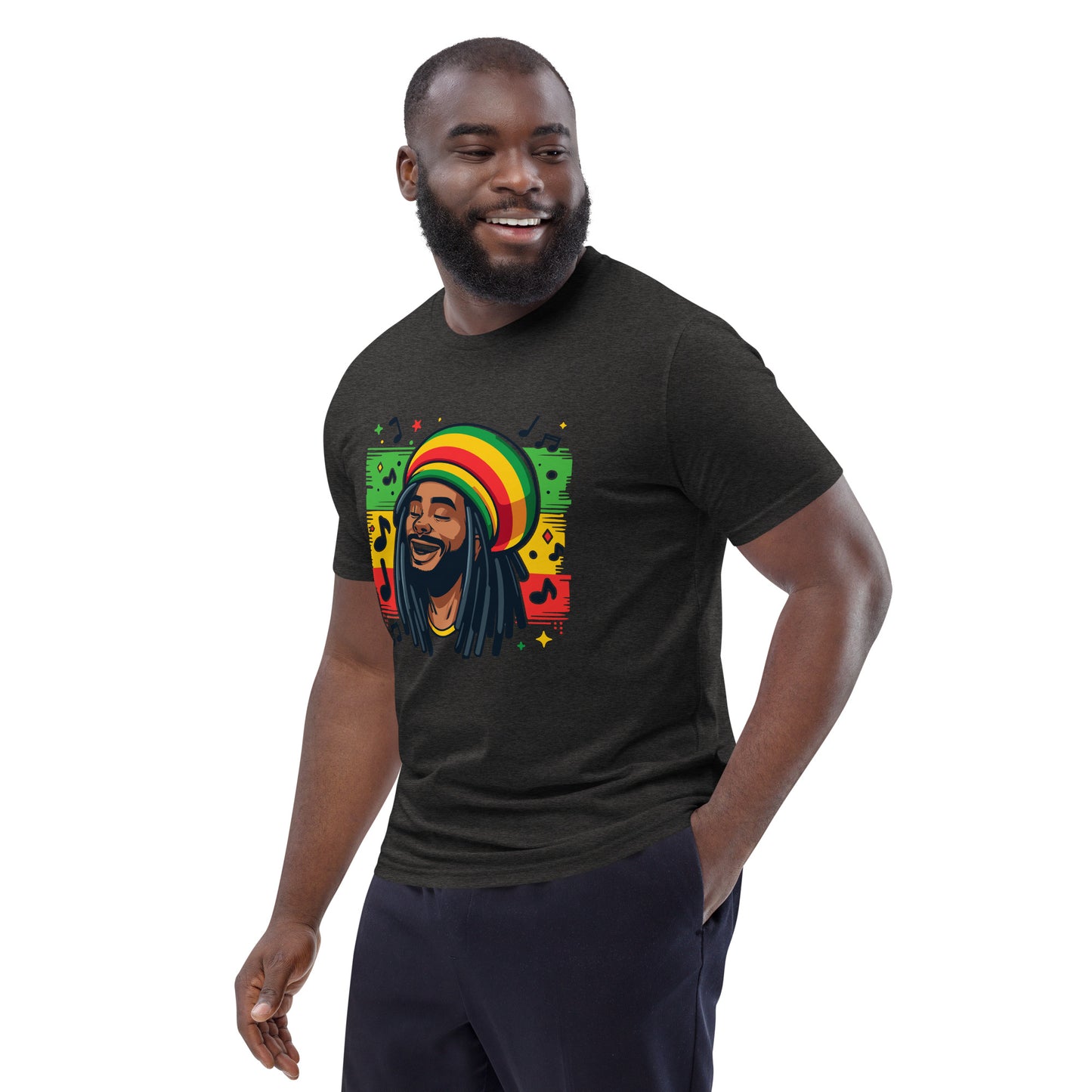 Rasta Man Unisex organic cotton t-shirt