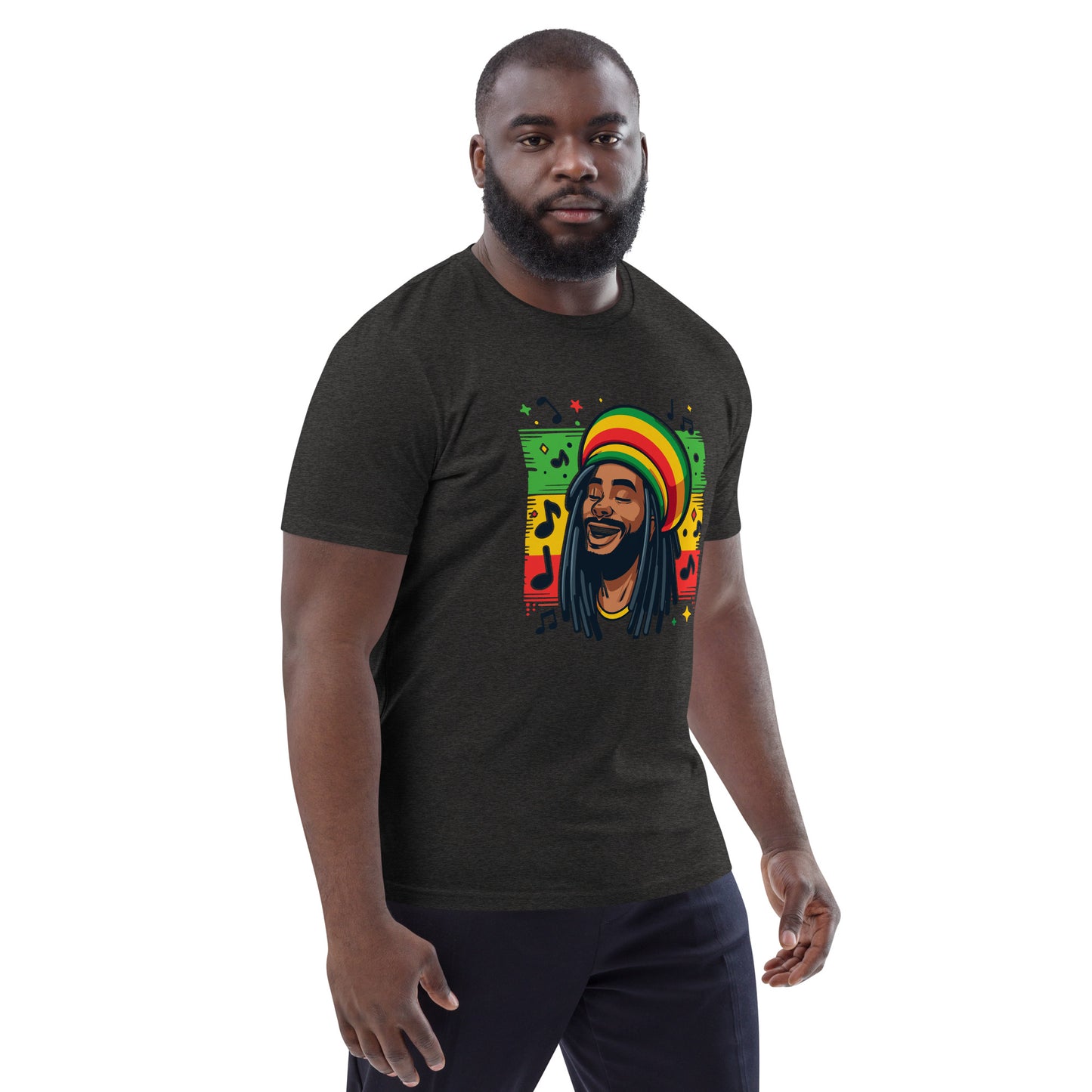 Rasta Man Unisex organic cotton t-shirt