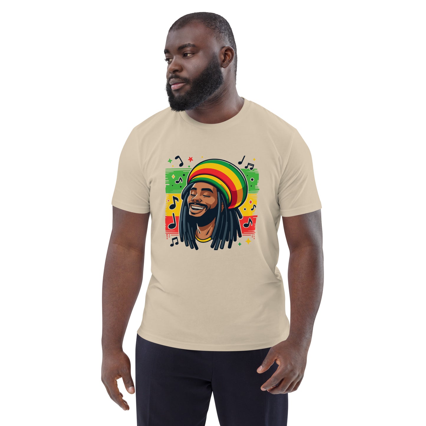 Rasta Man Unisex organic cotton t-shirt