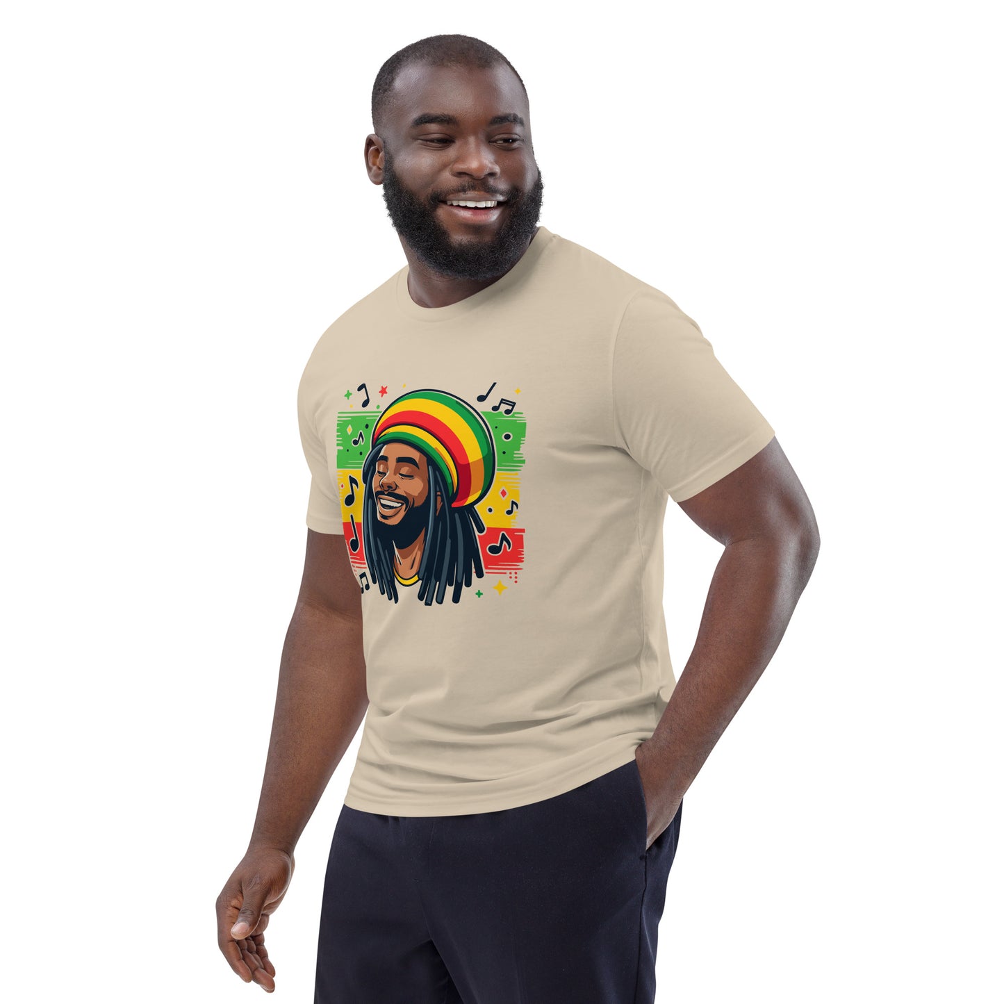 Rasta Man Unisex organic cotton t-shirt