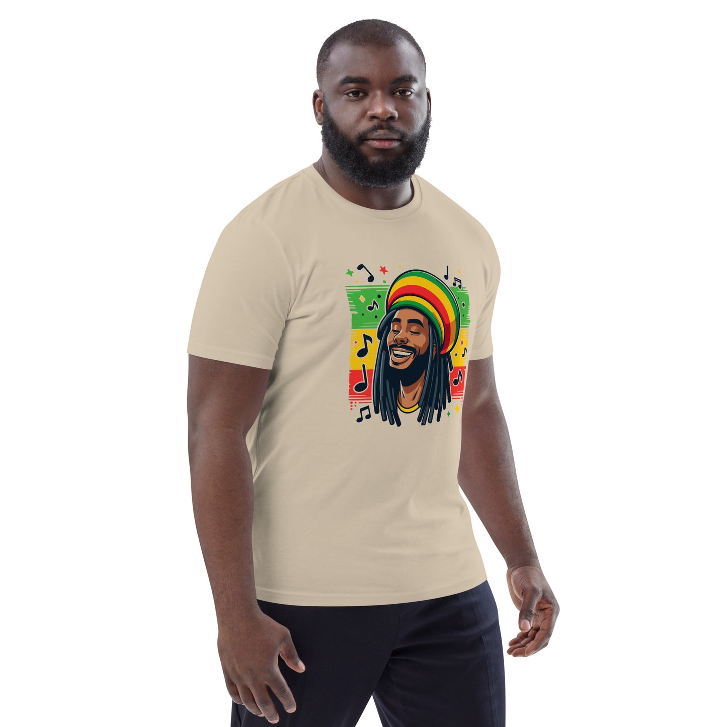 Rasta Man Unisex organic cotton t-shirt