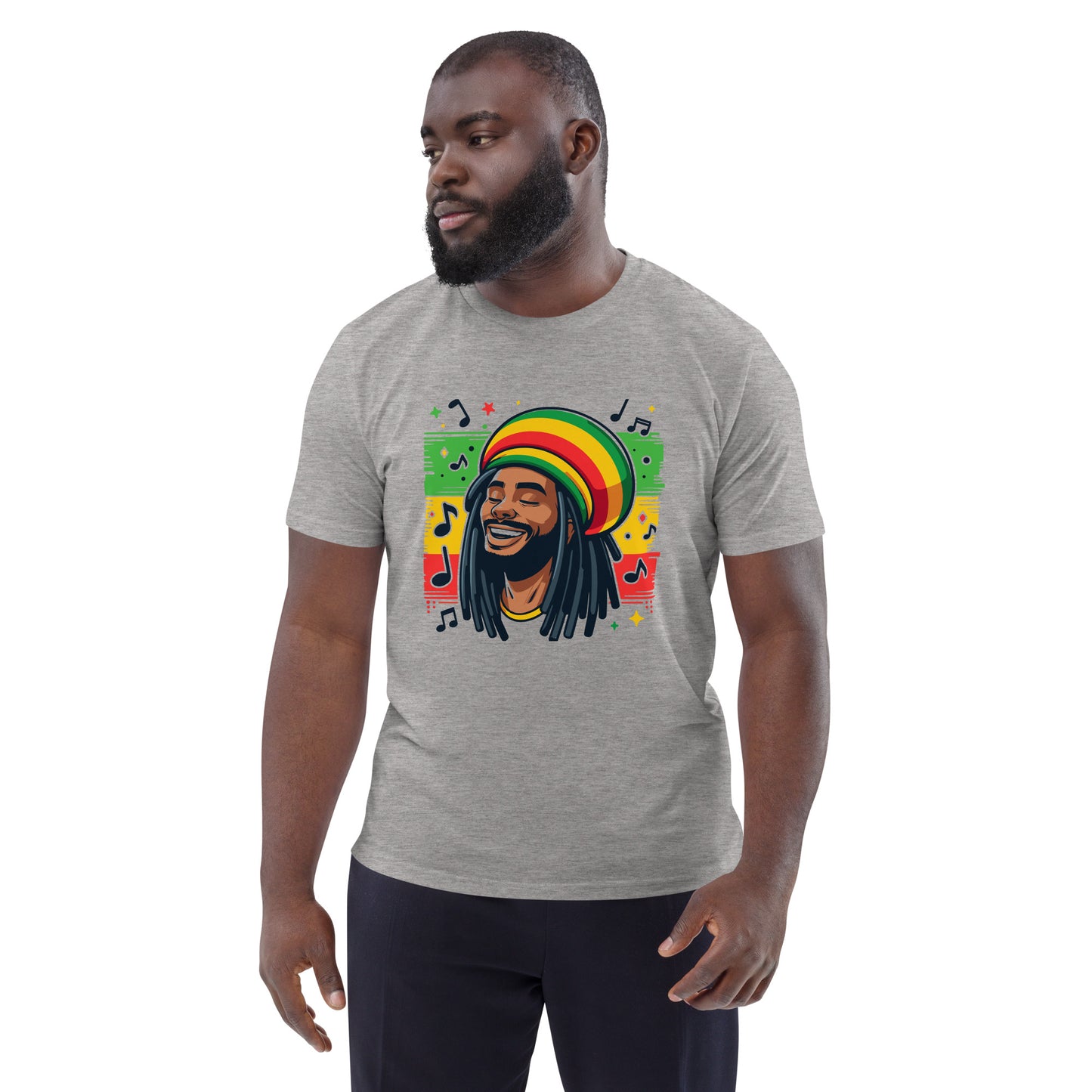 Rasta Man Unisex organic cotton t-shirt