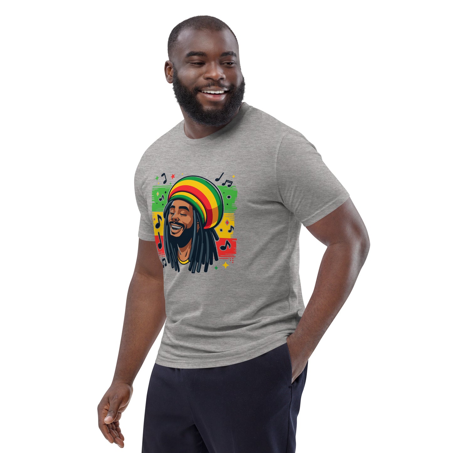 Rasta Man Unisex organic cotton t-shirt