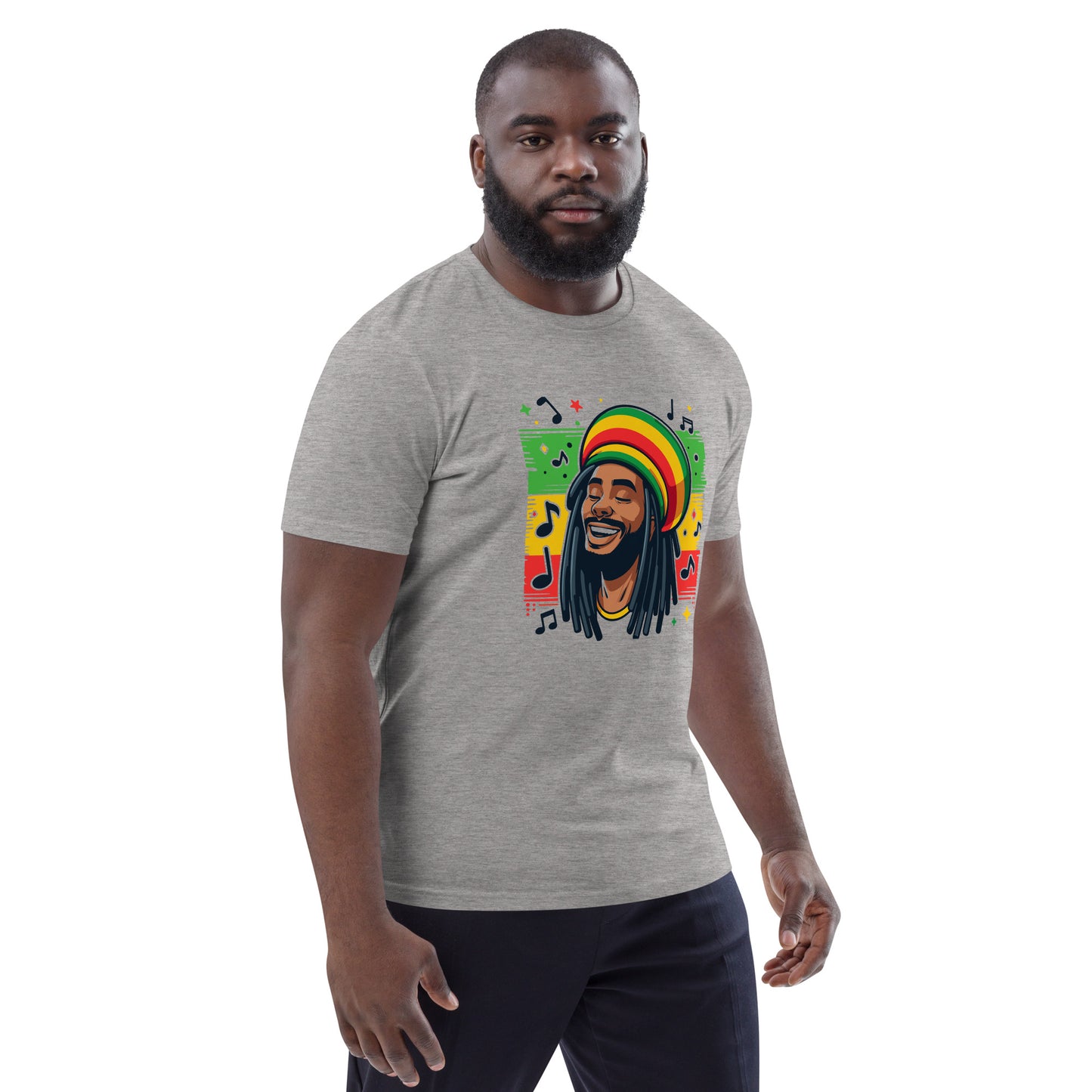 Rasta Man Unisex organic cotton t-shirt