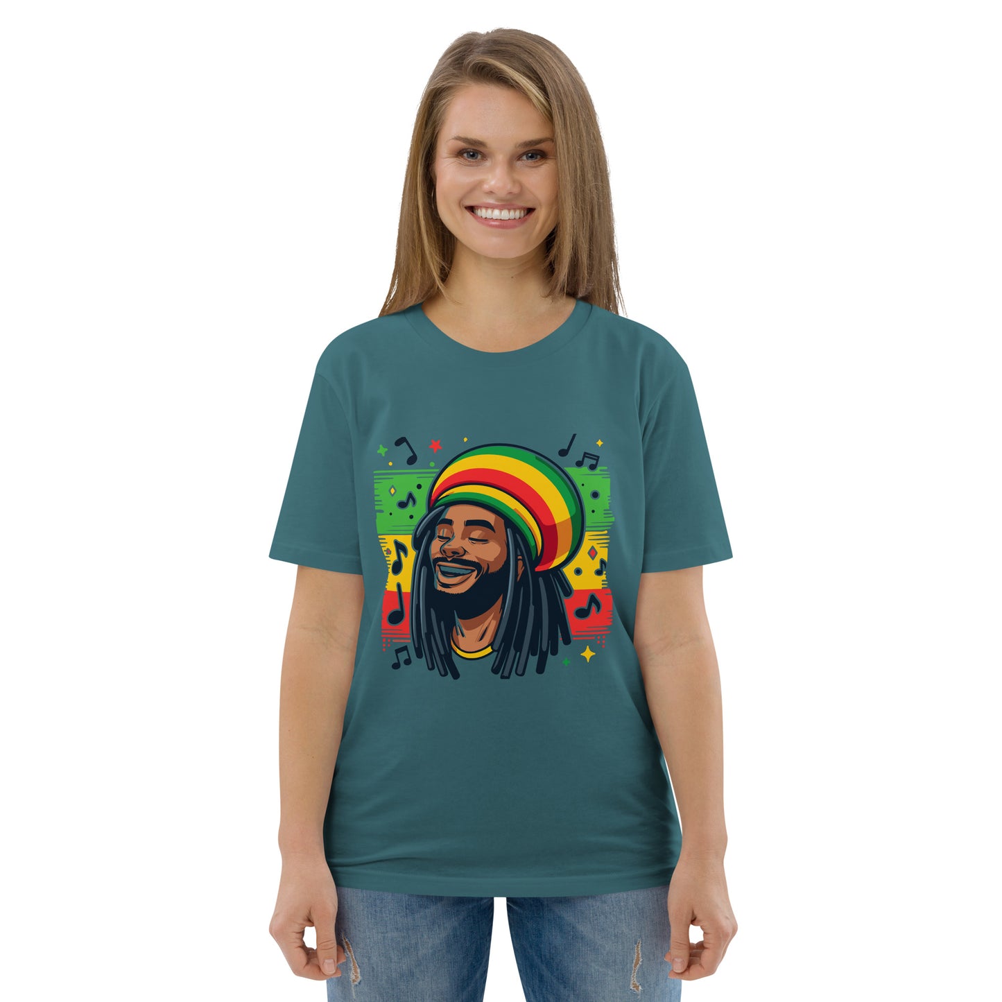 Rasta Man Unisex organic cotton t-shirt