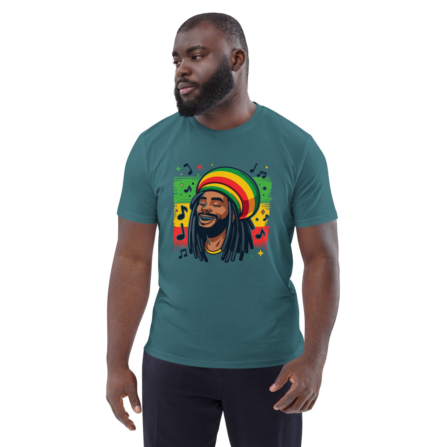 Rasta Man Unisex organic cotton t-shirt