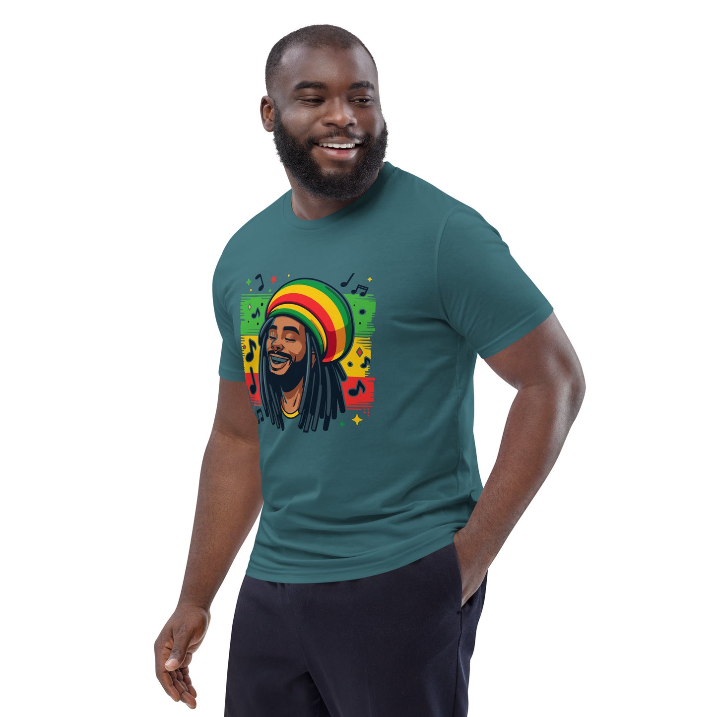 Rasta Man Unisex organic cotton t-shirt