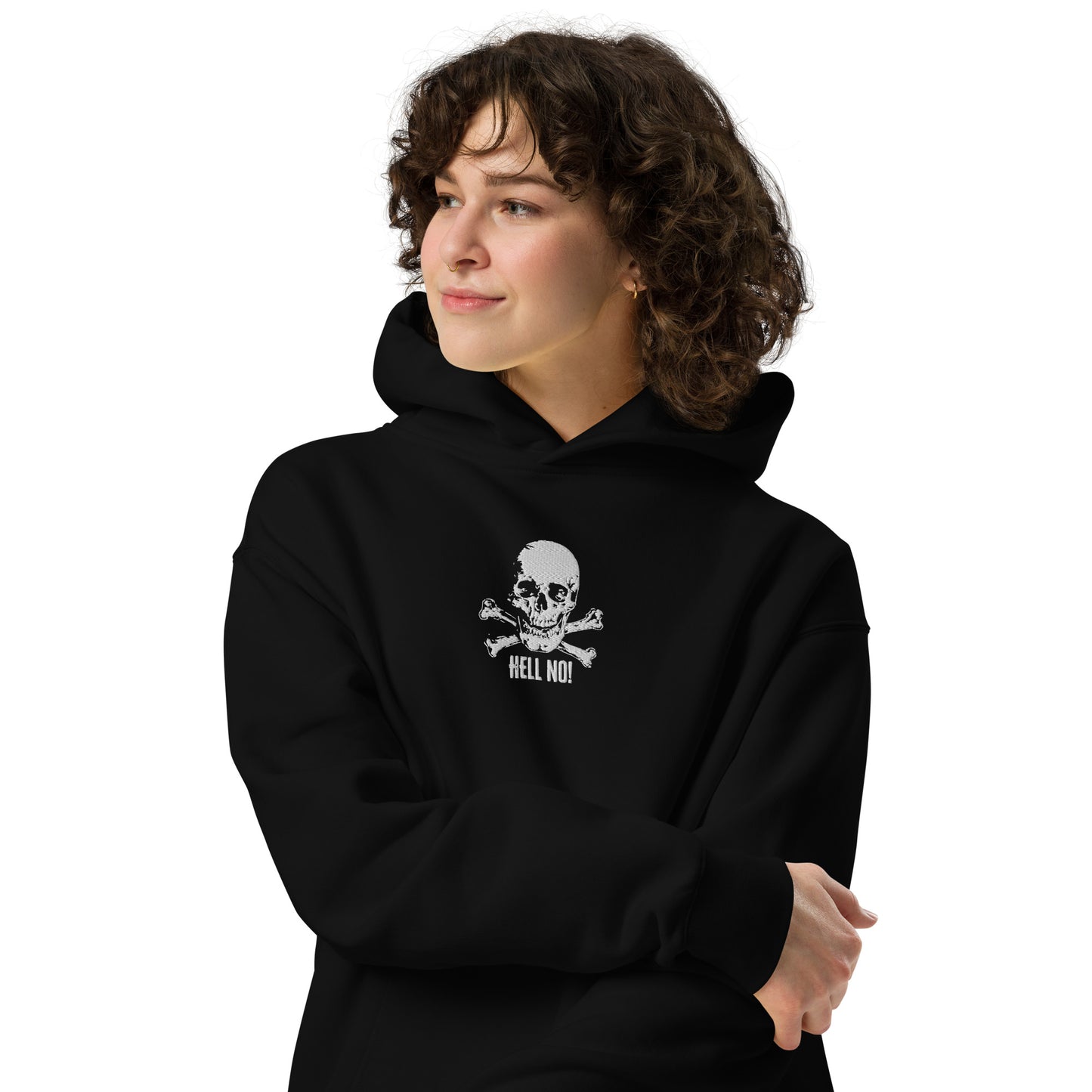 Hell No Unisex oversized hoodie