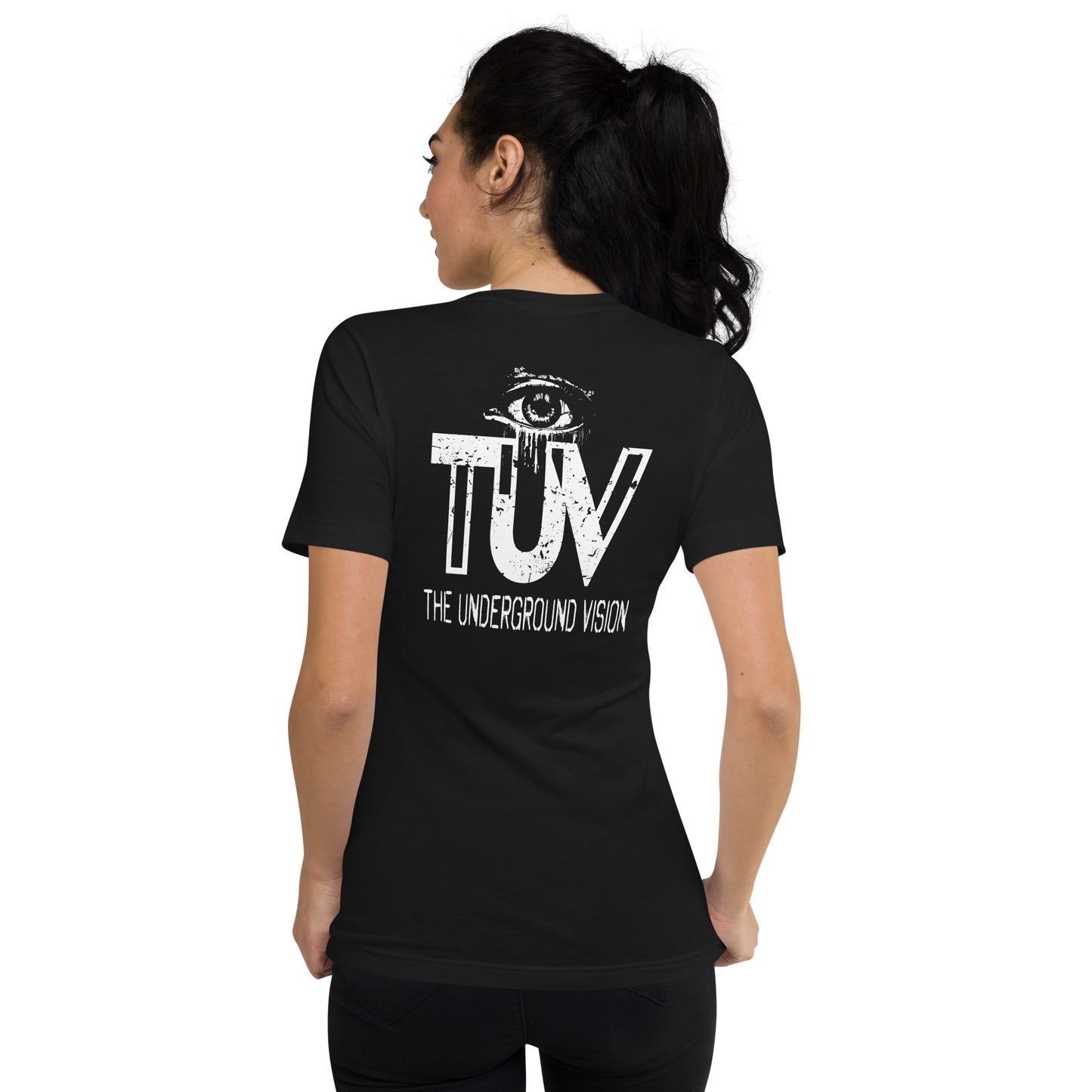 The Underground Vision Unisex Short Sleeve V-Neck T-Shirt