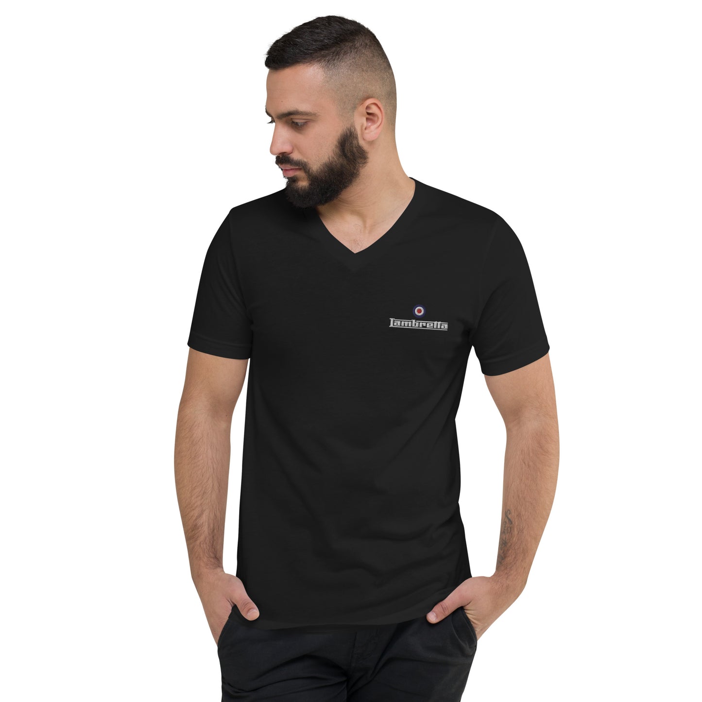 Lambretta Mods Unisex Short Sleeve V-Neck T-Shirt