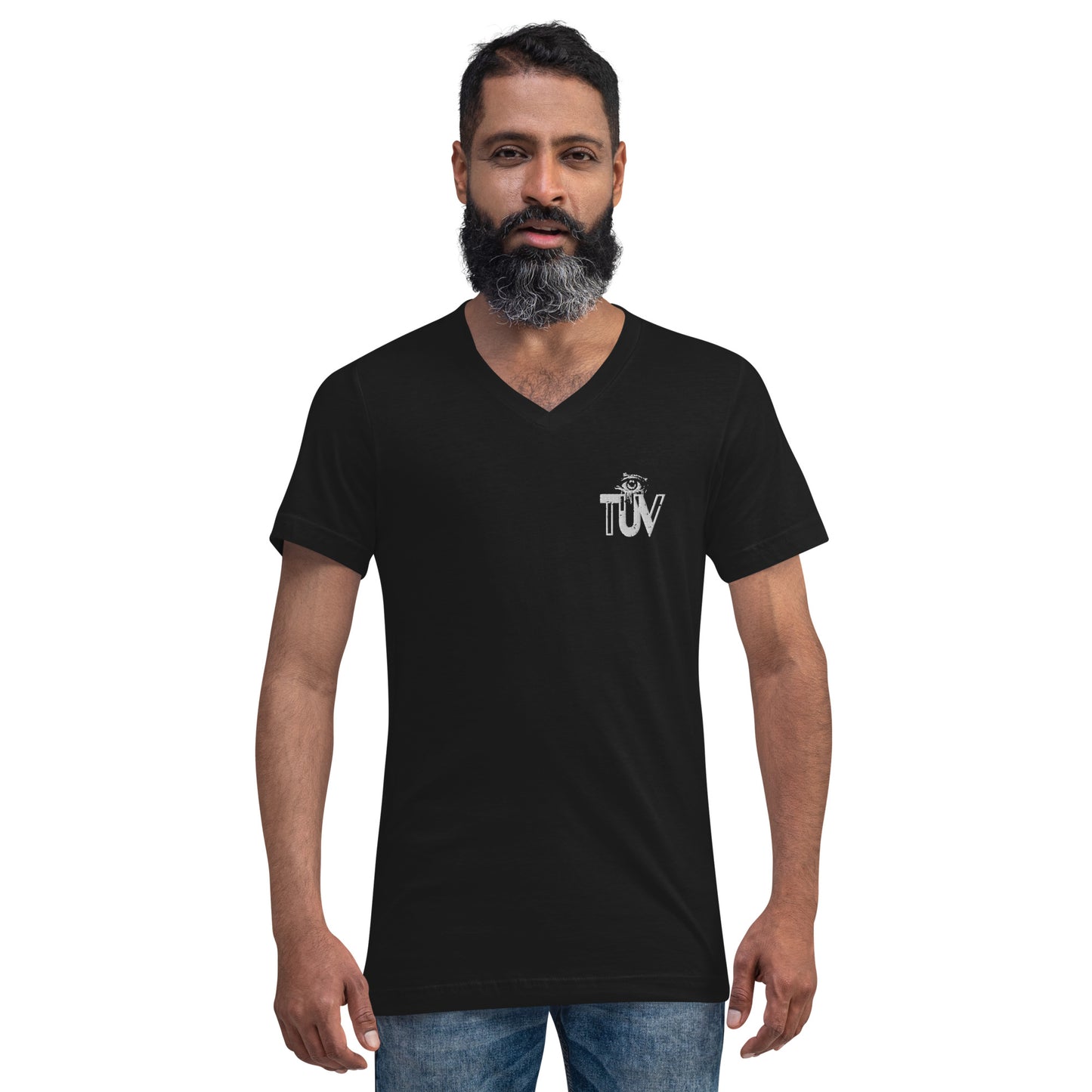 TUV the Underground vision Unisex Short Sleeve V-Neck T-Shirt