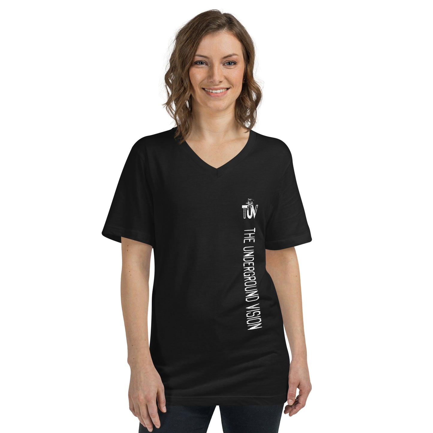 The Underground Vision Unisex Short Sleeve V-Neck T-Shirt