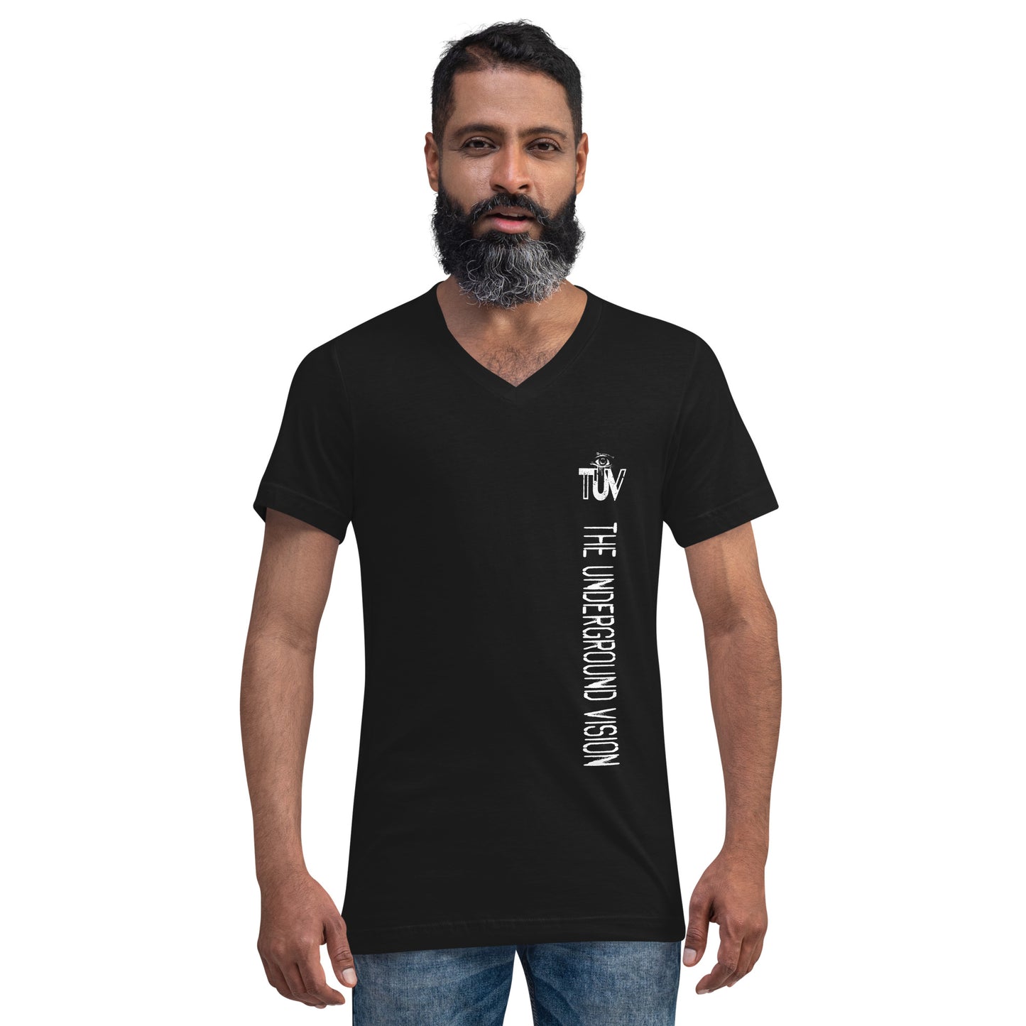 The Underground Vision Unisex Short Sleeve V-Neck T-Shirt