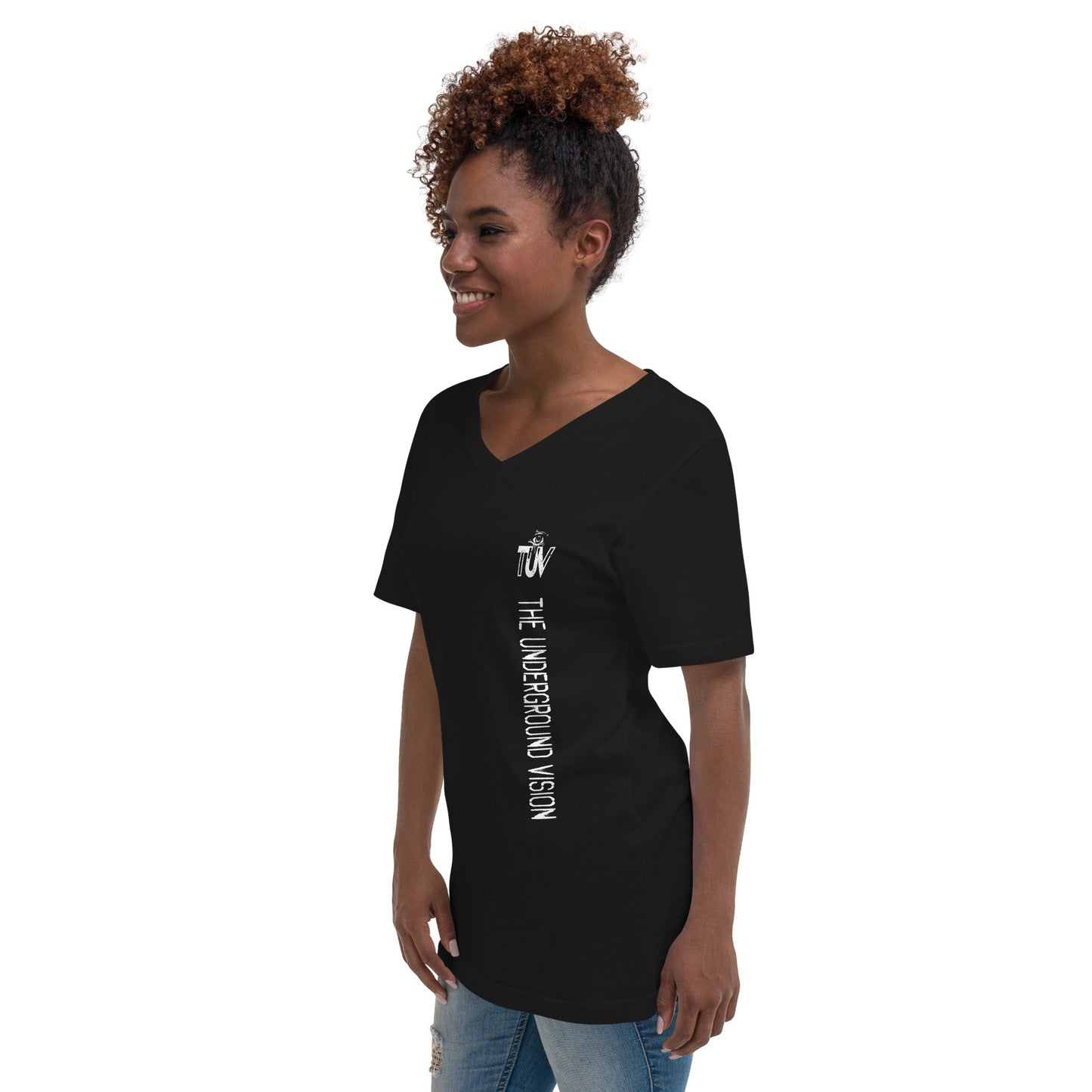 The Underground Vision Unisex Short Sleeve V-Neck T-Shirt