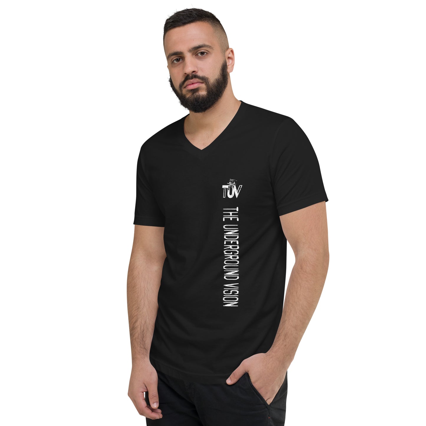 The Underground Vision Unisex Short Sleeve V-Neck T-Shirt