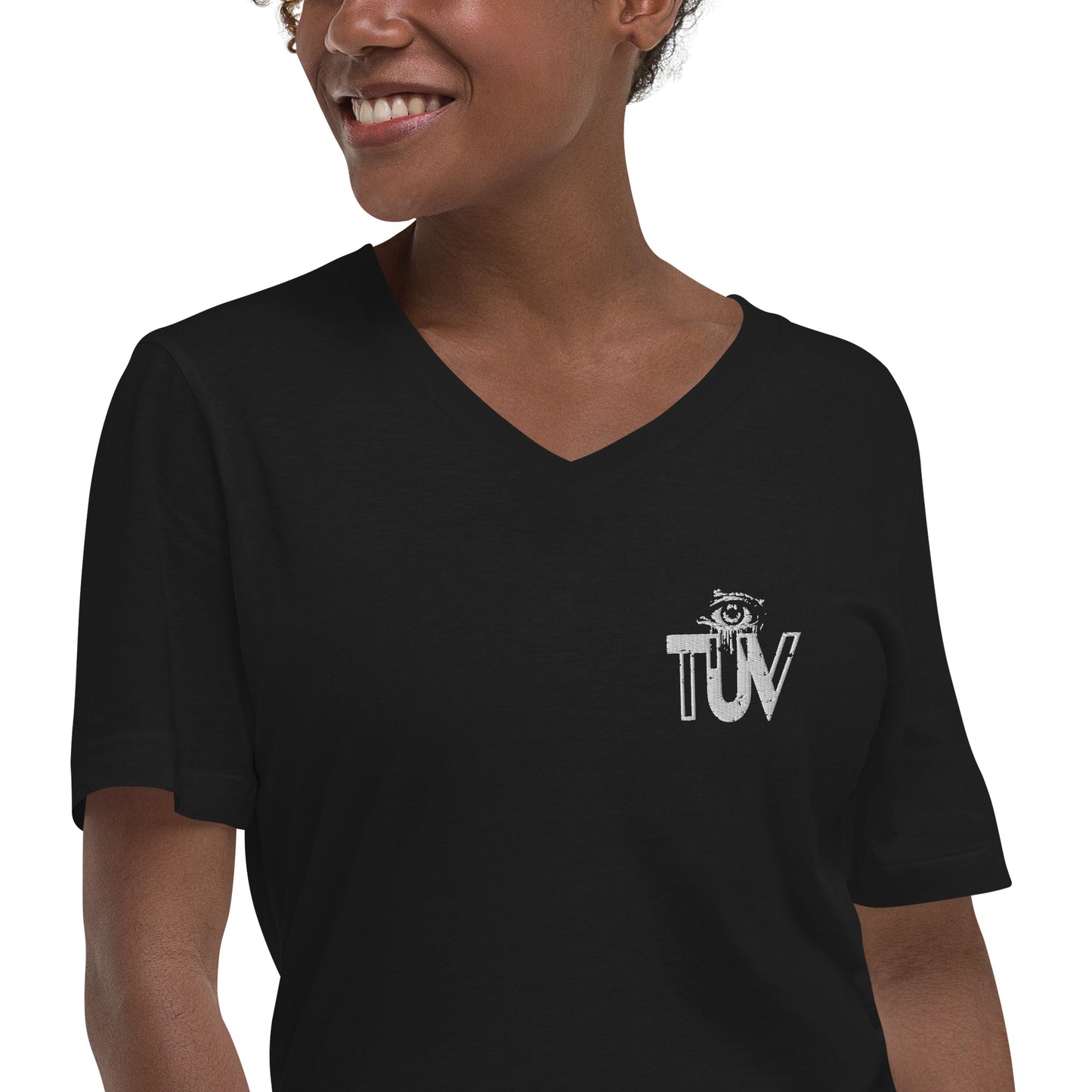 TUV the Underground vision Unisex Short Sleeve V-Neck T-Shirt