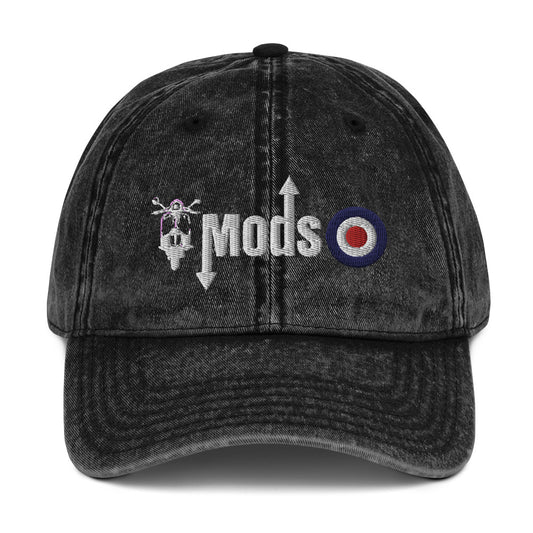 Mods Scooter Logo Vintage Cotton Twill Cap