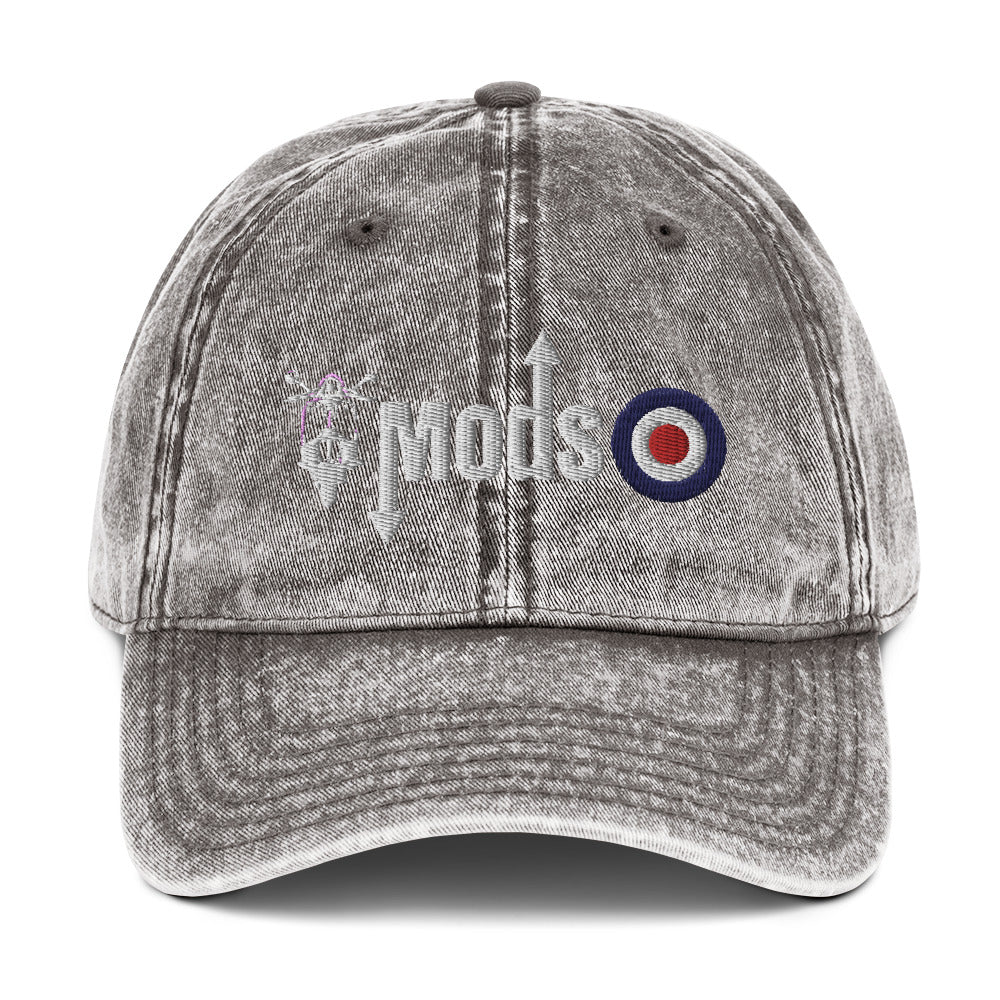 Mods Scooter Logo Vintage Cotton Twill Cap