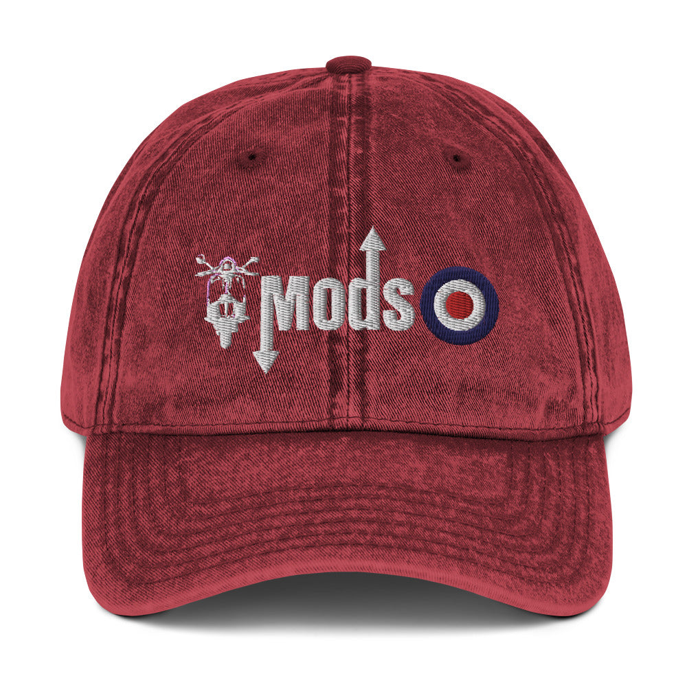 Mods Scooter Logo Vintage Cotton Twill Cap