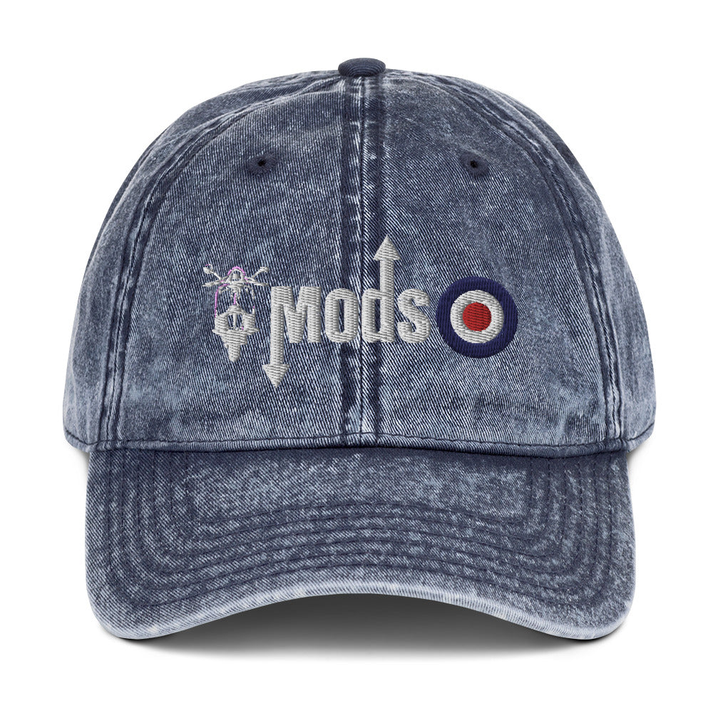 Mods Scooter Logo Vintage Cotton Twill Cap