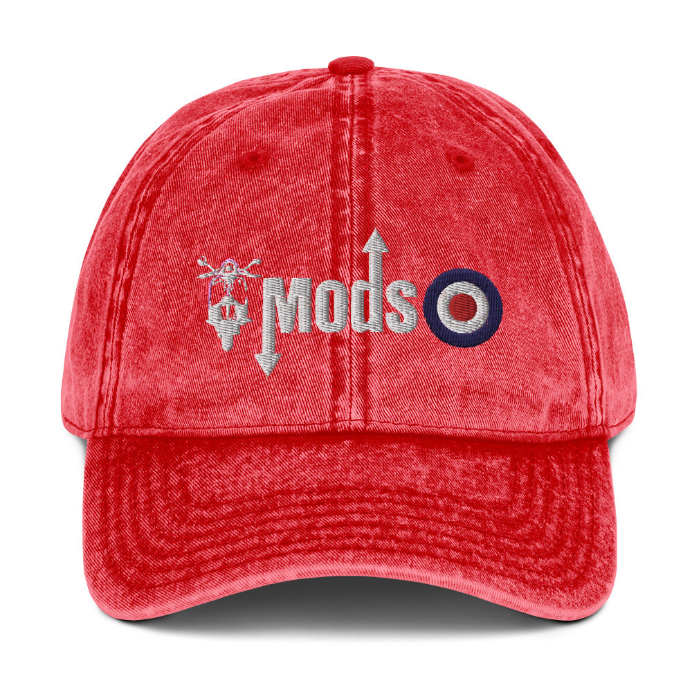 Mods Scooter Logo Vintage Cotton Twill Cap