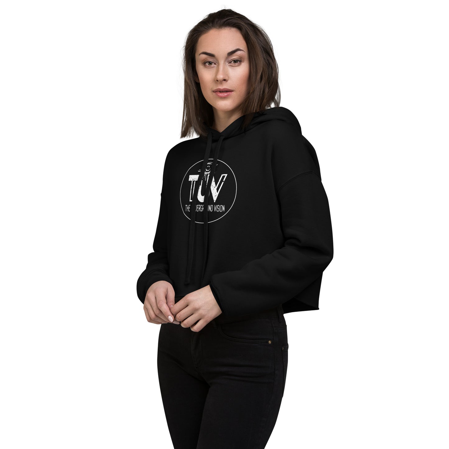 TUV the Underground Vision Crop Hoodie