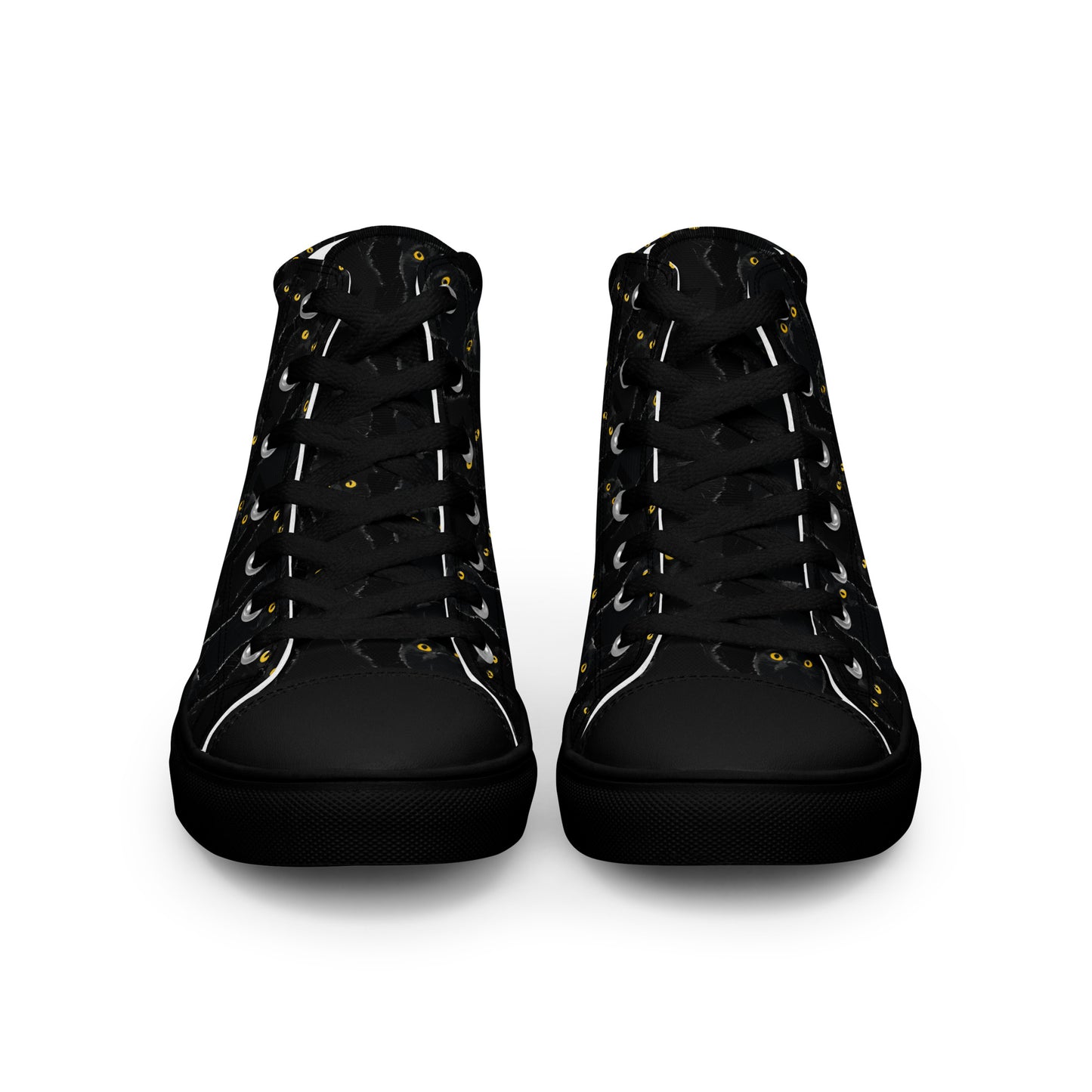 Black Pussy Women’s high top canvas shoes