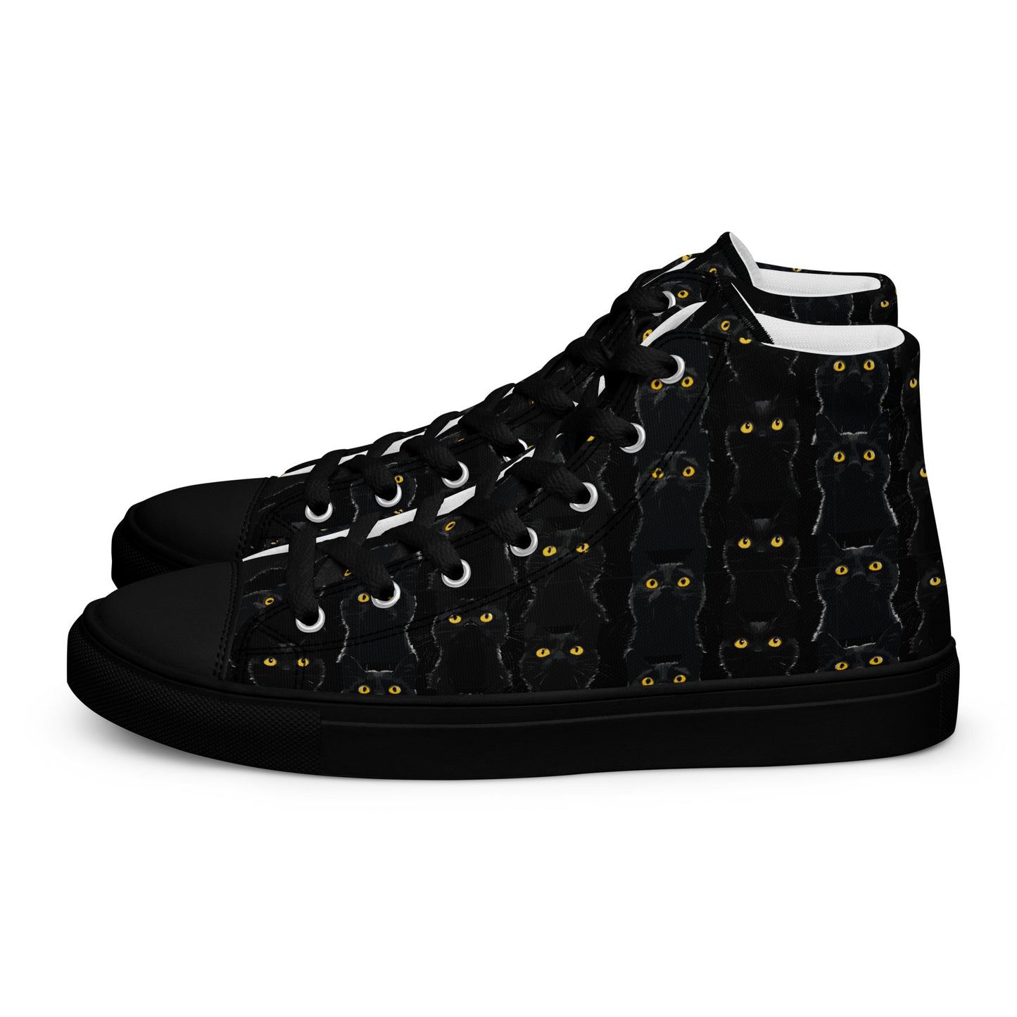 Black Pussy Women’s high top canvas shoes