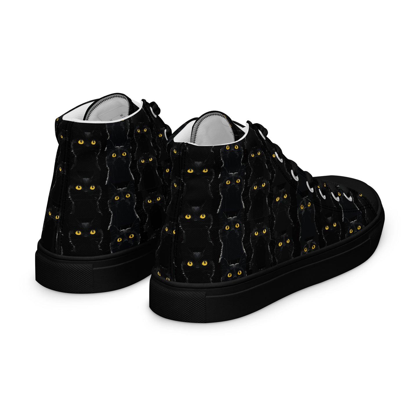 Black Pussy Women’s high top canvas shoes