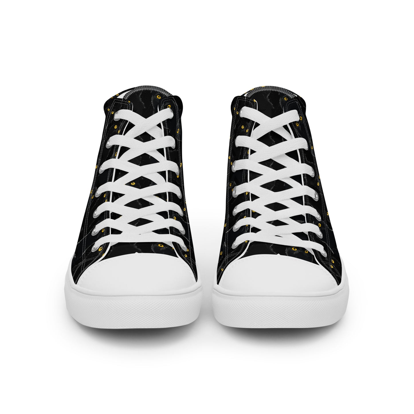 Black Pussy Women’s high top canvas shoes