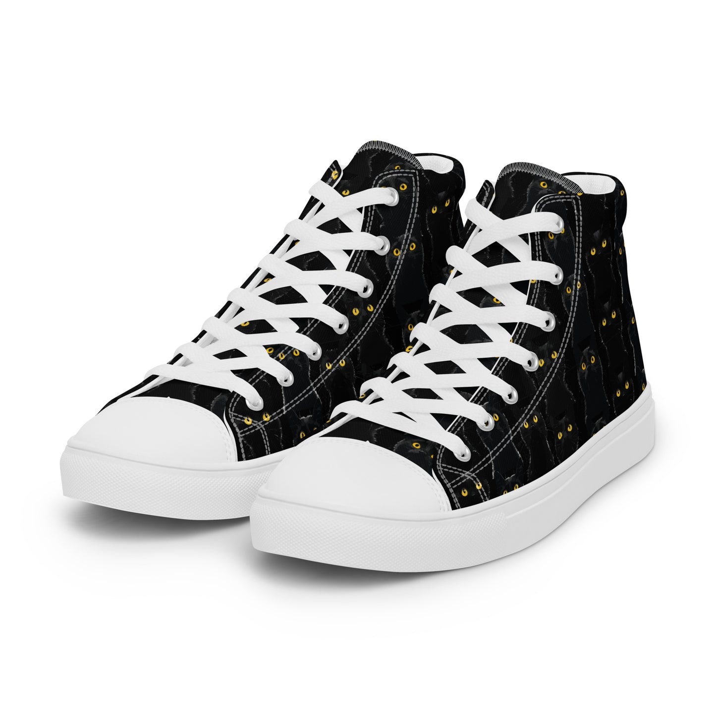 Black Pussy Women’s high top canvas shoes