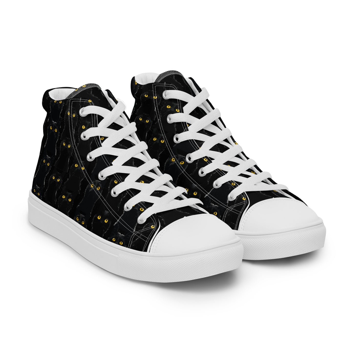 Black Pussy Women’s high top canvas shoes