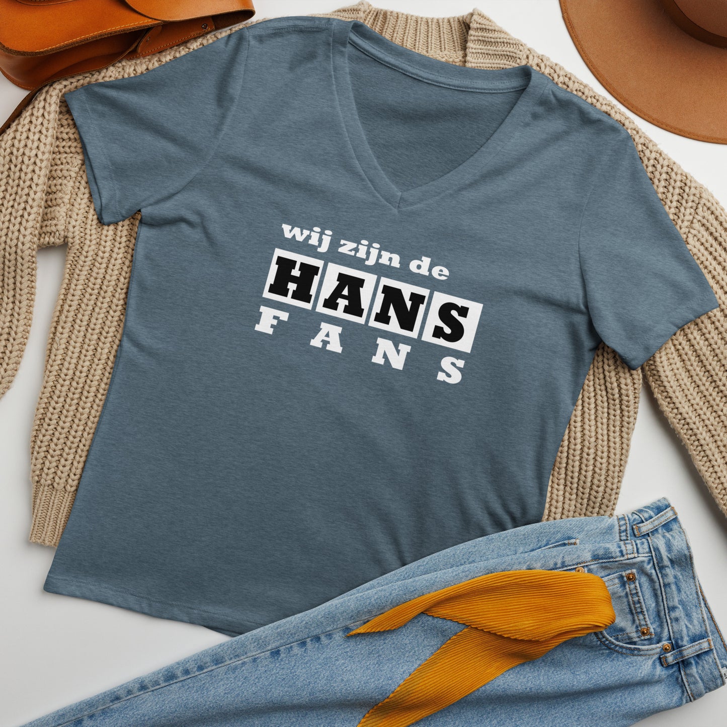 Hans Fans Women’s relaxed v-neck t-shirt