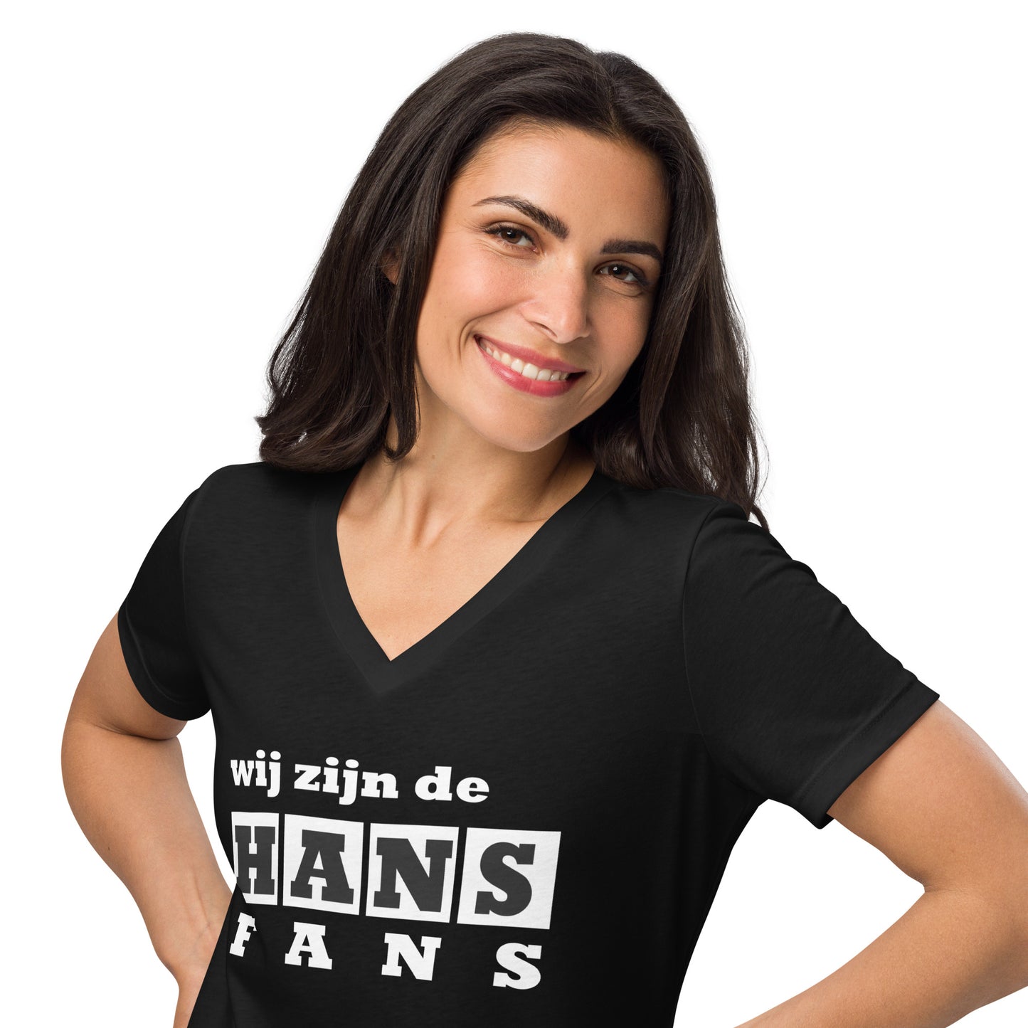 Hans Fans Women’s relaxed v-neck t-shirt