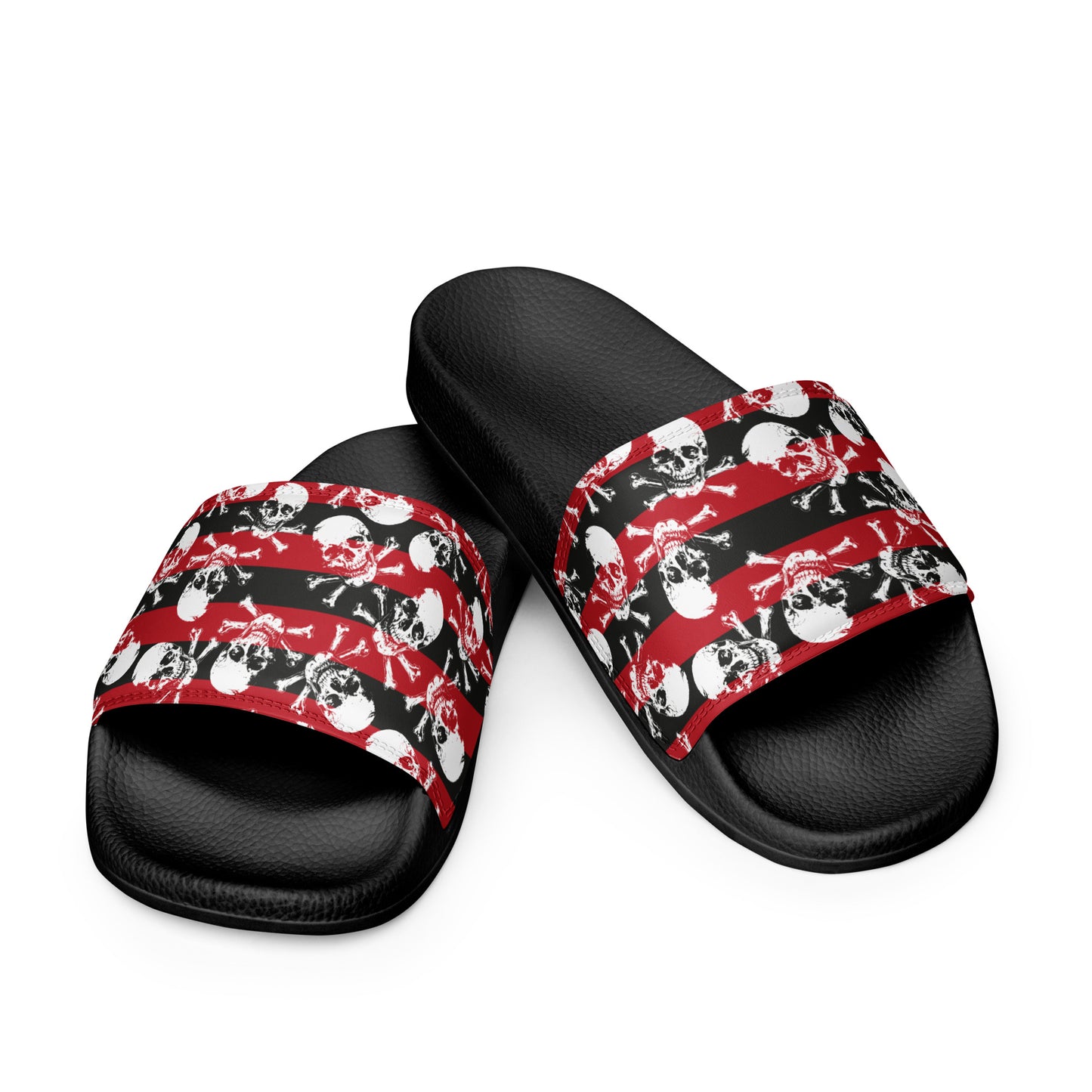 Skulls and stripes Women's slides