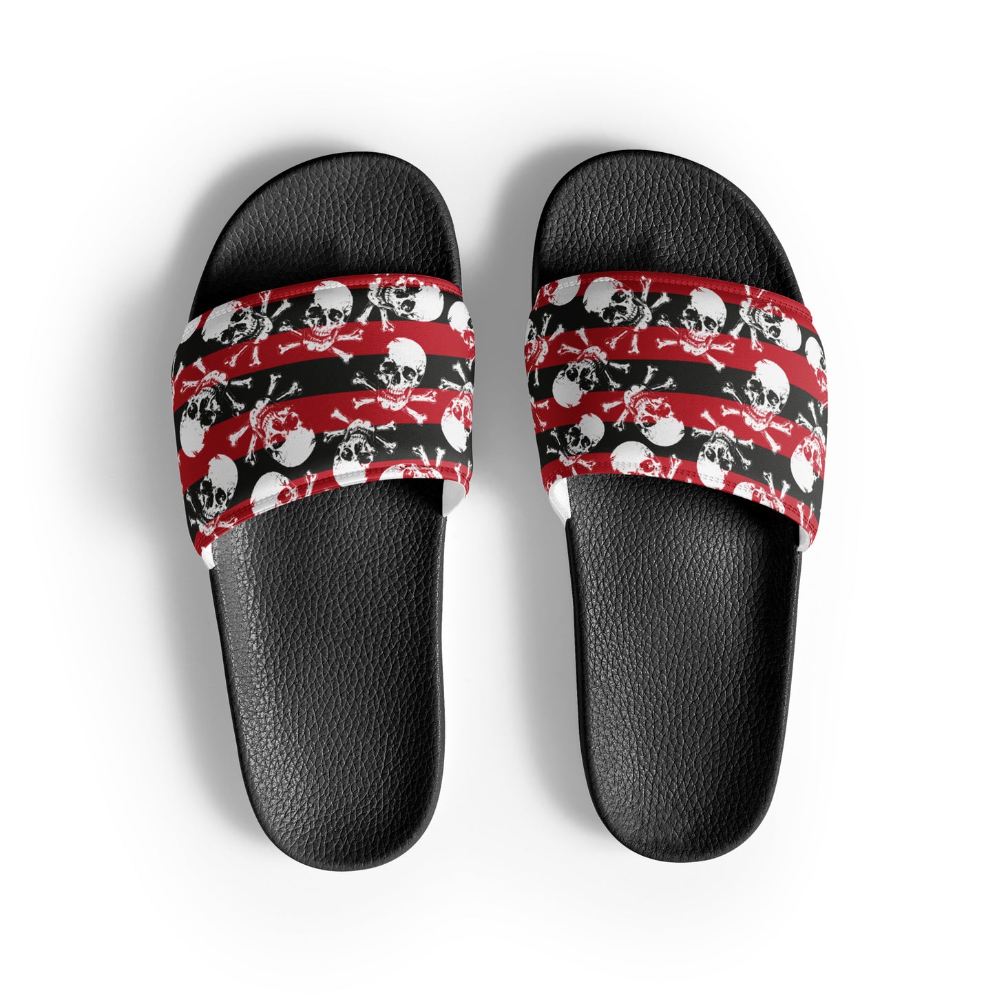 Skulls and stripes Women's slides